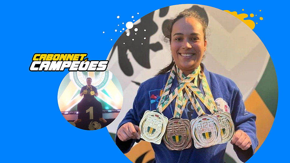 Atleta apoiada pela Cabonnet ganha medalhas no Jiu-Jitsu